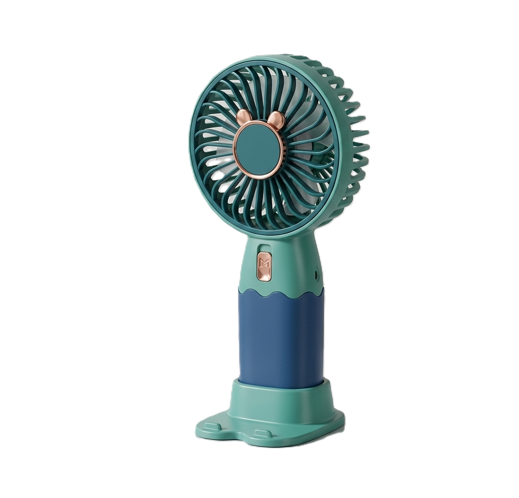 Cute Bear Ear USB Rechargeable Portable Handheld & Desk Fan