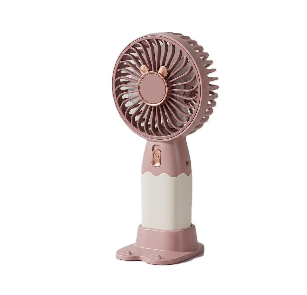 Cute Bear Ear USB Rechargeable Portable Handheld & Desk Fan