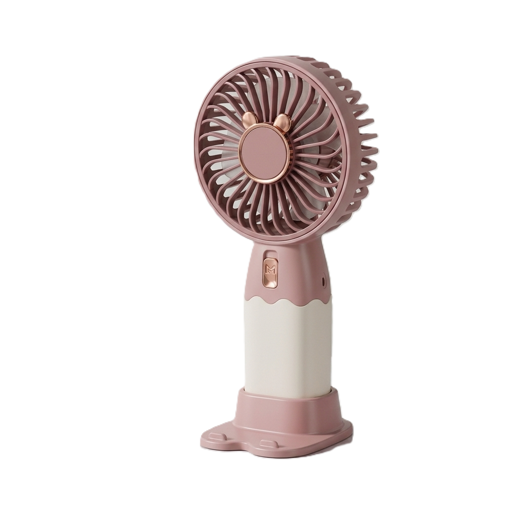 Cute Bear Ear USB Rechargeable Portable Handheld & Desk Fan