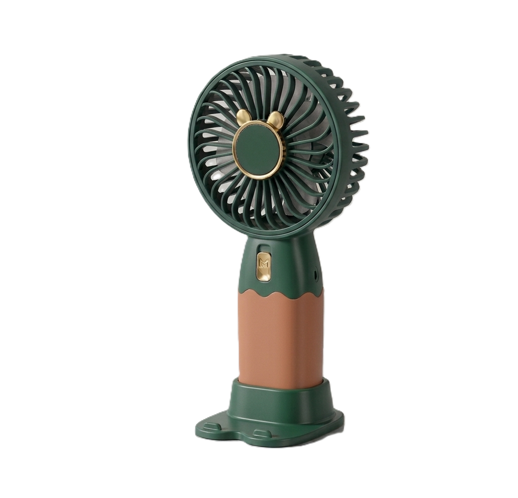 Cute Bear Ear USB Rechargeable Portable Handheld & Desk Fan