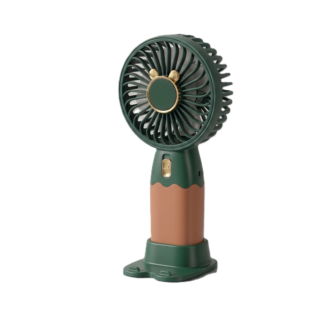 Cute Bear Ear USB Rechargeable Portable Handheld & Desk Fan