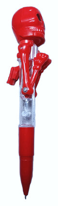 Interactive Red Skull Punching Ballpoint Pen – Fun & Creative Stationery