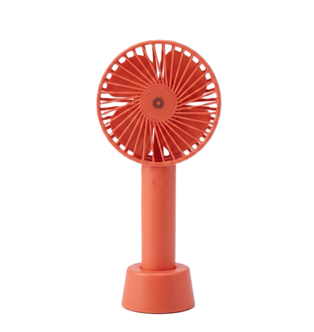 Sleek Handheld & Desktop Stand USB Rechargeable Portable Fan