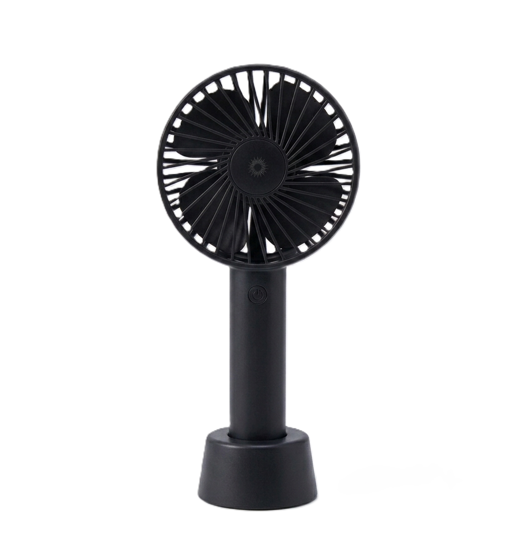 Sleek Handheld & Desktop Stand USB Rechargeable Portable Fan